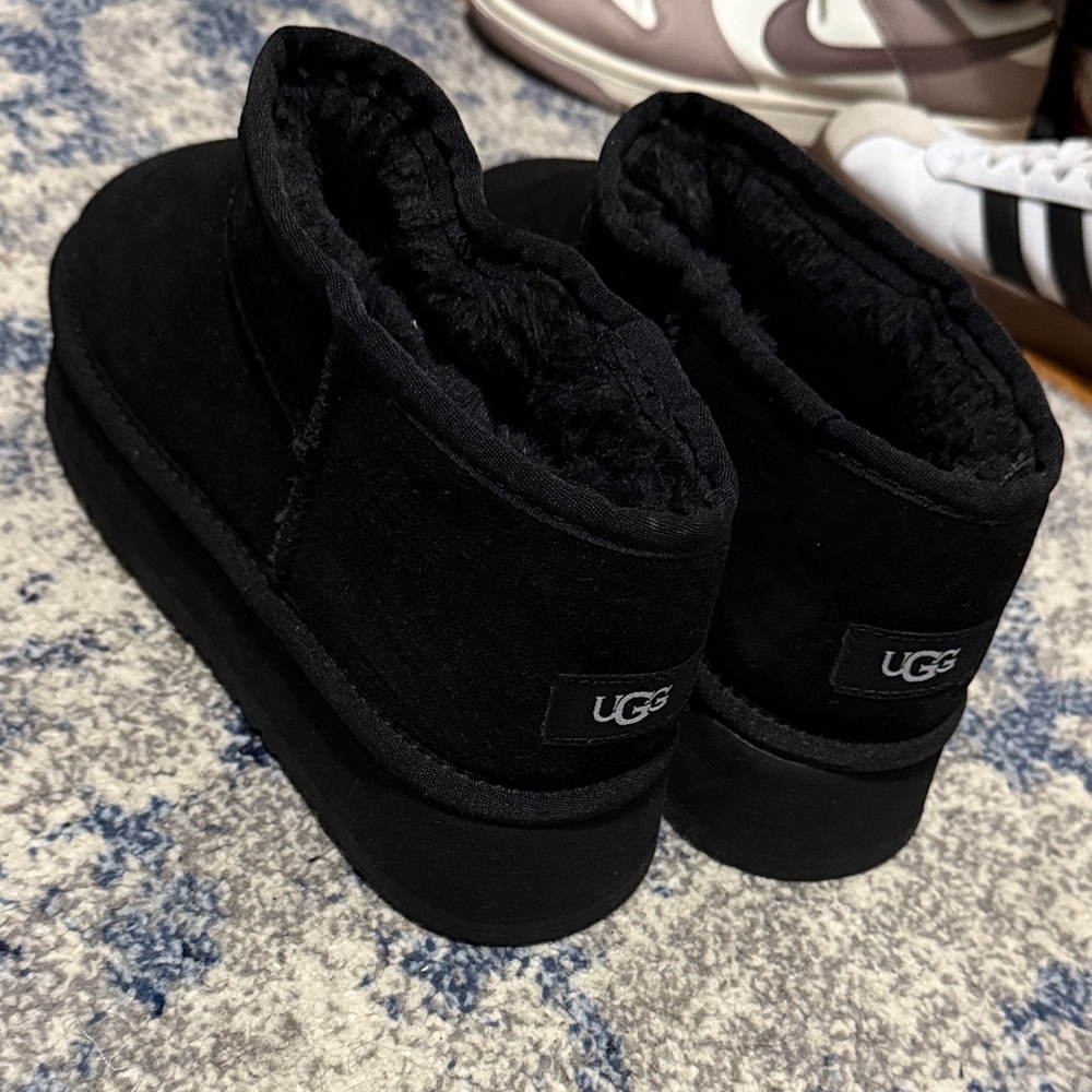 UGG Classic Black Platform Boots